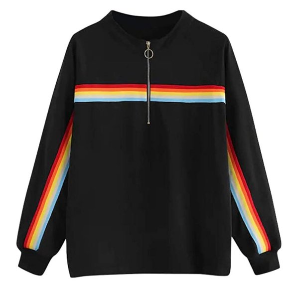 Tops - Rainbow Long Sleeve pullover